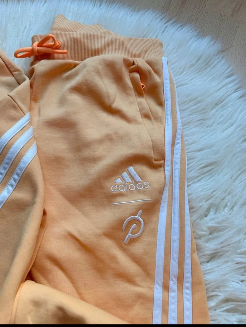 Super Fun! adidas Hoodie & Joggers Set with White Stripes